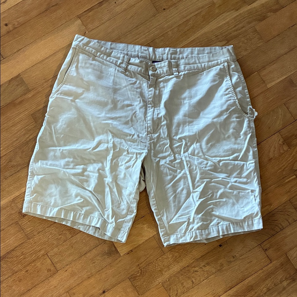 Patagonia Men's Light Tan Flat Front Shorts